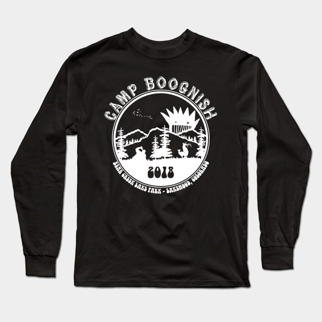 CAMP BOOGNISH (Vintage White) Long Sleeve T-Shirt by bradc